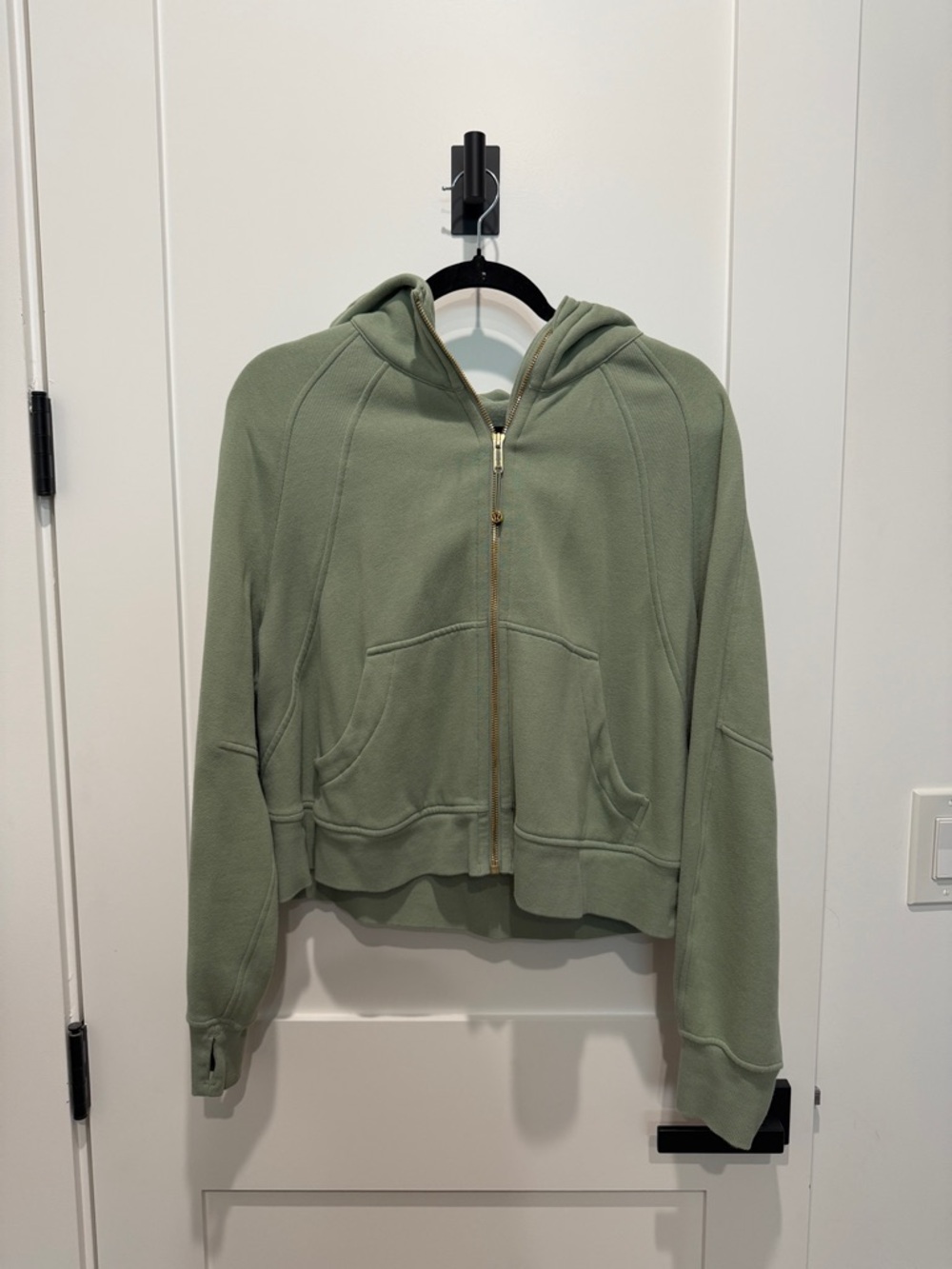 Lululemon Light Sage Zip-Up Hoodie
